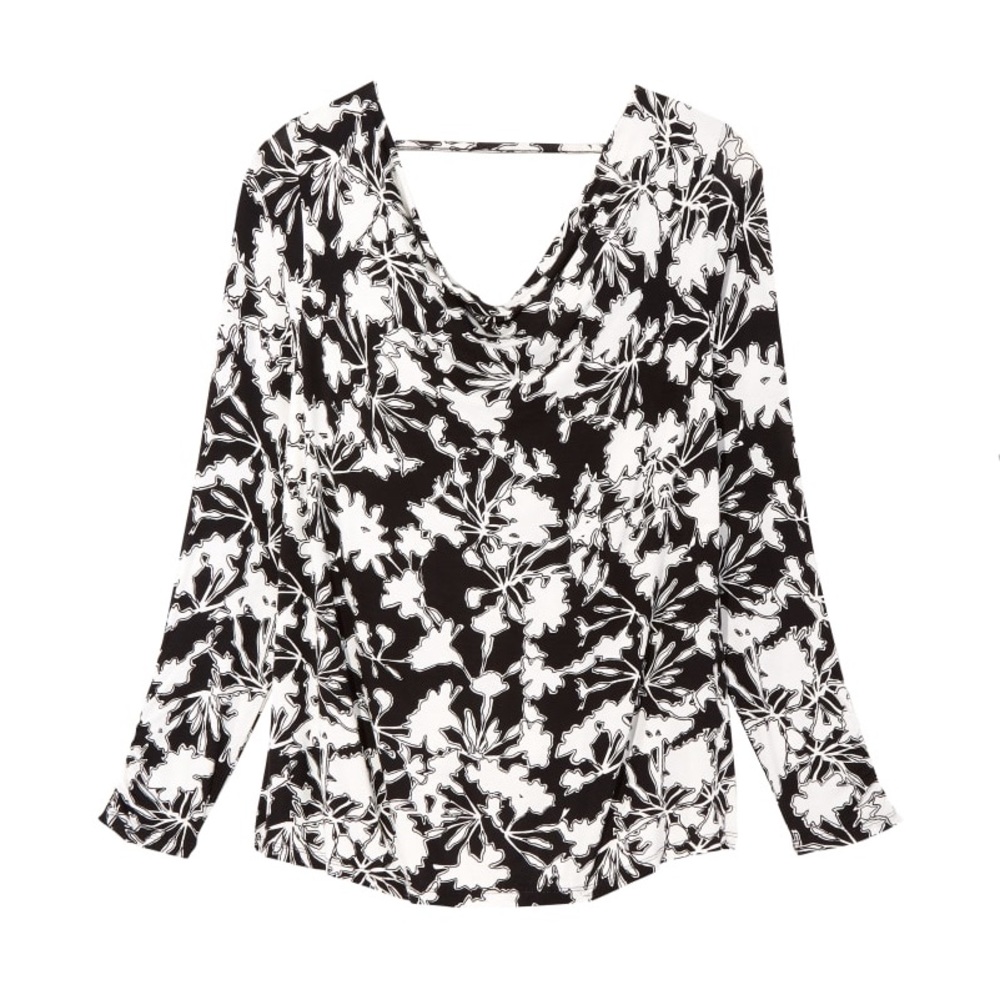 In Every Story Anisha Long Sleeve Draped Front Top by Pennington’s Plus 0X